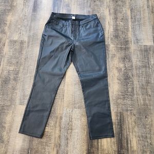 Faux leather womens pants never worn